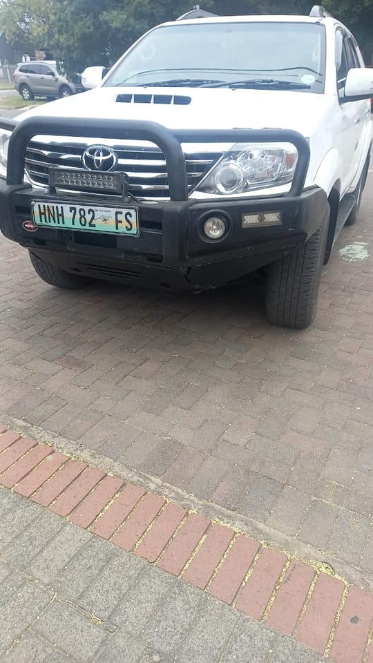 Toyota Fortuner stolen in Bohlokong phahameng