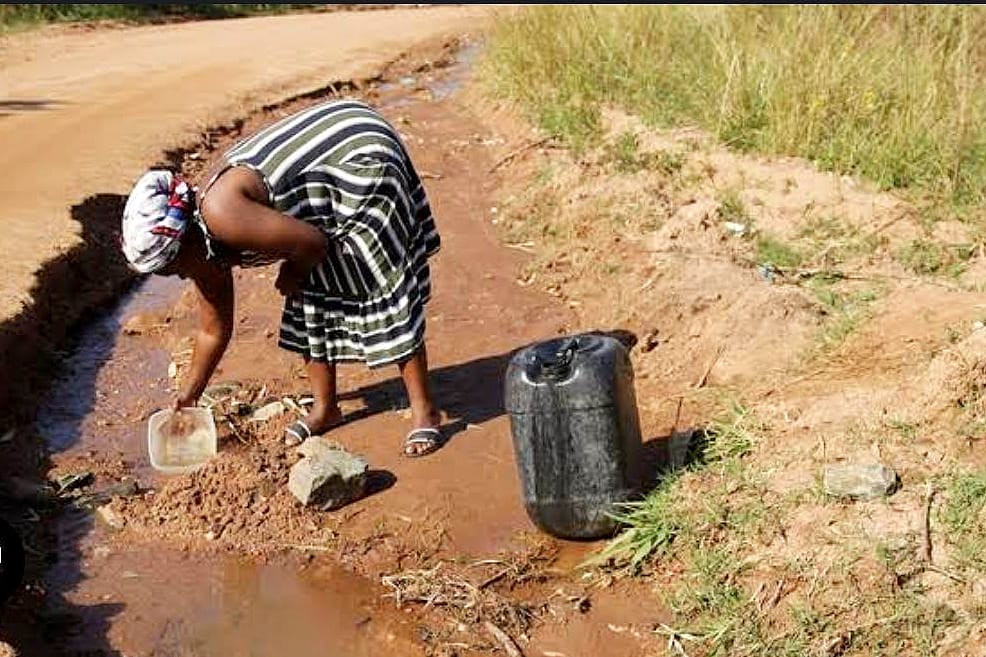 3 weeks without water in Venter 