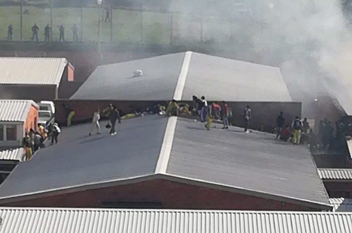 UMZINTO CORRECTIONAL CENTRE WAS ON FIRE 
